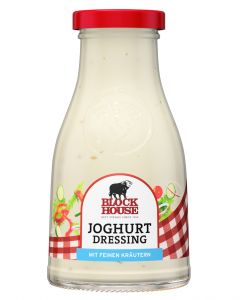 Block House Salat Dressing Joghurt, Glas 250 ml